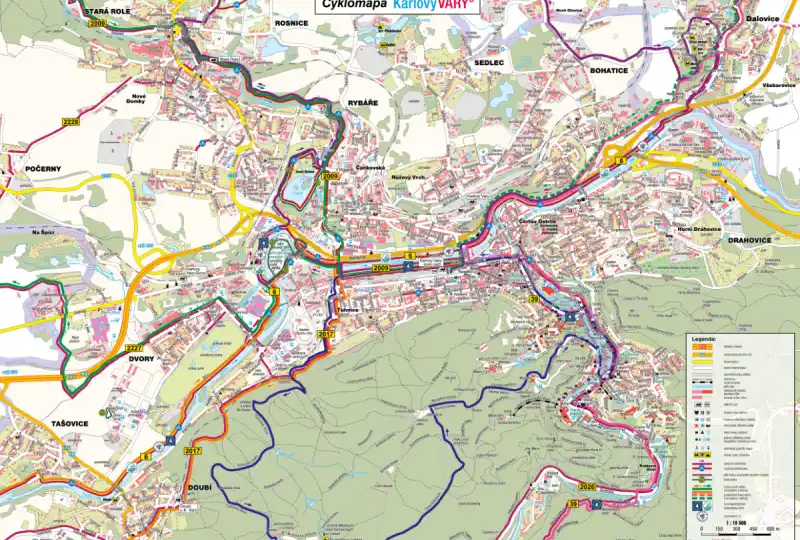 Nové cyklomapy - Karlových Varů a okolí Karlových Varů s doporučenými cyklovýlety - aktualizace k září 2018