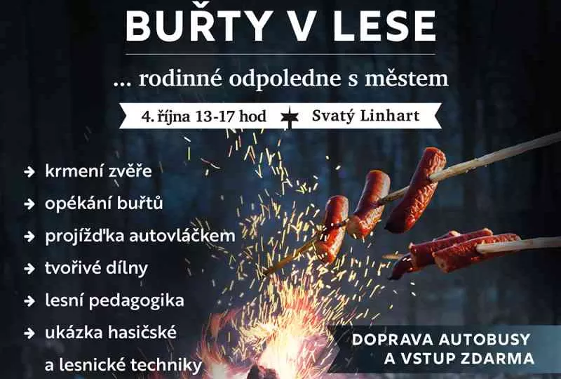 Buřty v lese! Akce pro rodiny v sobotu 4. října na Linhartu